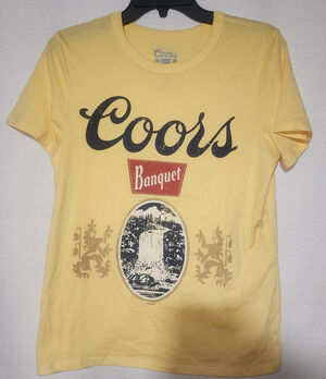 Coors banquet women's small shirt faded graphic